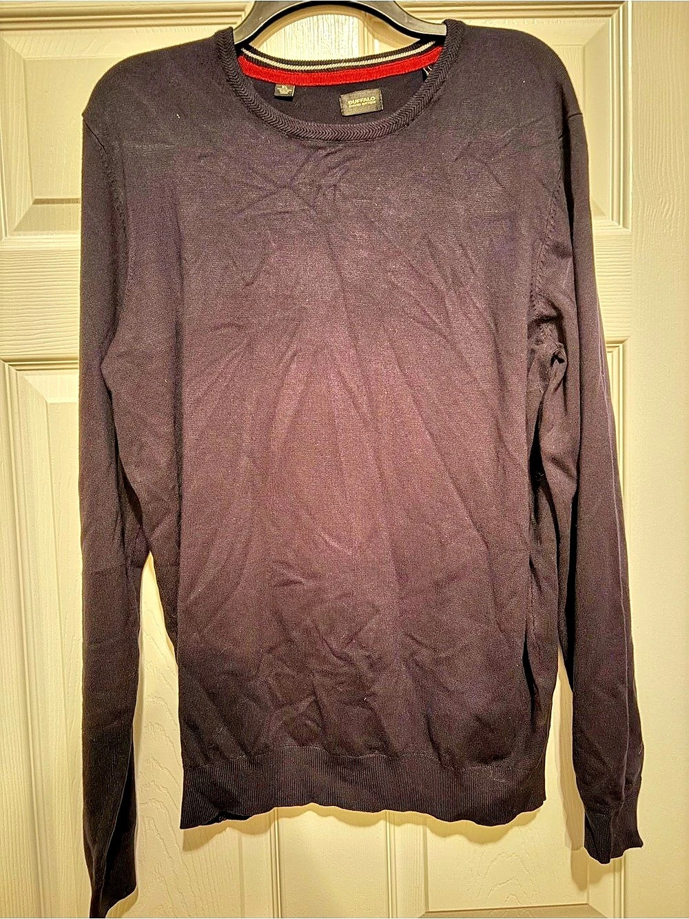 Buffalo David Bitton Men's Crewneck Sweater XL Black